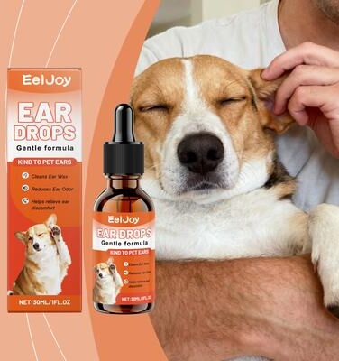 Happy Pet Pantry Dog Ear Cleaner Drops Ear Wax Removal & Itch Relief Pet Ear Cleaning Solution Dog Ear Cleaner Drops Ear Wax Removal & Itch Relief Pet Ear Cleaning Solution