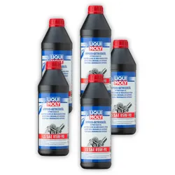 5x Getriebeöl LIQUI MOLY 1410 Hypoid Getriebe Öl (GL5) LS SAE 85W-90 Achsen 1Liter
