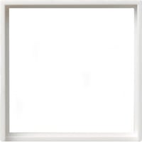 Adapterrahmen mit quadratischem Ausschnitt für Geräte mit Abdeckung 50 x 50 mm weiß (glänzend), Retail