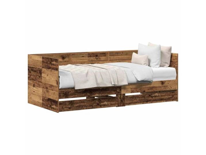 PUGYNBK Tagesbett, 90 x 190 cm, aus technischem Holz Mit Schubladen, Schlafsofa für kleine Wohnungen, moderner Landhausstil