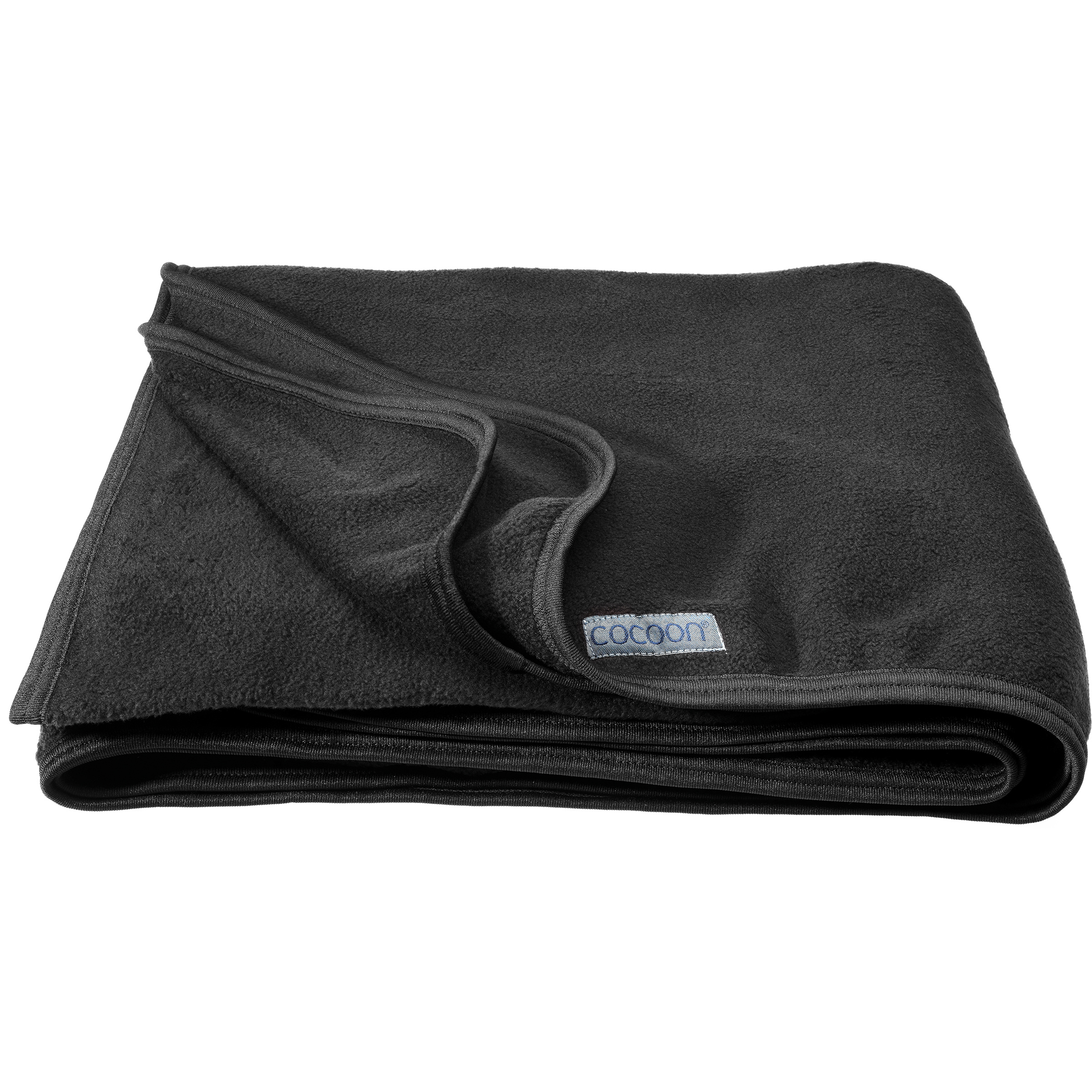 Cocoon Fleece Decke Reisedecken schwarz Größe 200x160 cm Reise