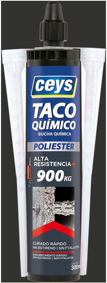 Ceys Taco Químico Polyester 150 ml.  Gris
