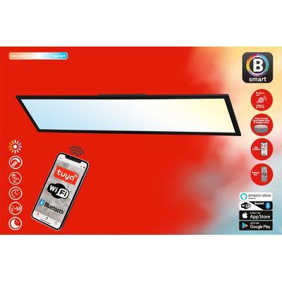 BRILONER LEUCHTEN Smarte LED-Leuchte "PIATTO S", schwarz, Leuchten