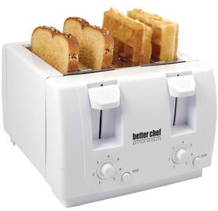 Better Chef 4 Slice Dual-Control Toaster in White IM-241W