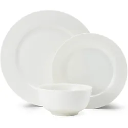 Mikasa, Tasse, Egret 12-Piece China Dinner Set, White (400 ml, 12x)