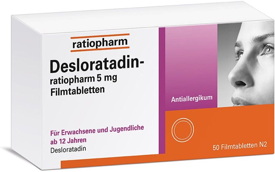 Desloratadin-ratiopharm 5 mg Filmtabletten 50stk