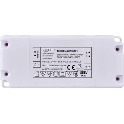 Sygonix SY-6313016 Halogen Transformator 11.5 V/AC 10 - 60W