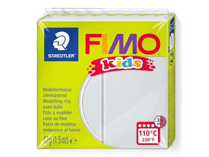 STAEDTLER 8030-80 - Fimo Kids normaal blok, 42 g, lichtgrijs