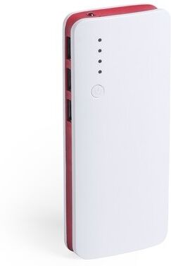 Batterie externe personnalisé 10000 mAh Kaprin rouge