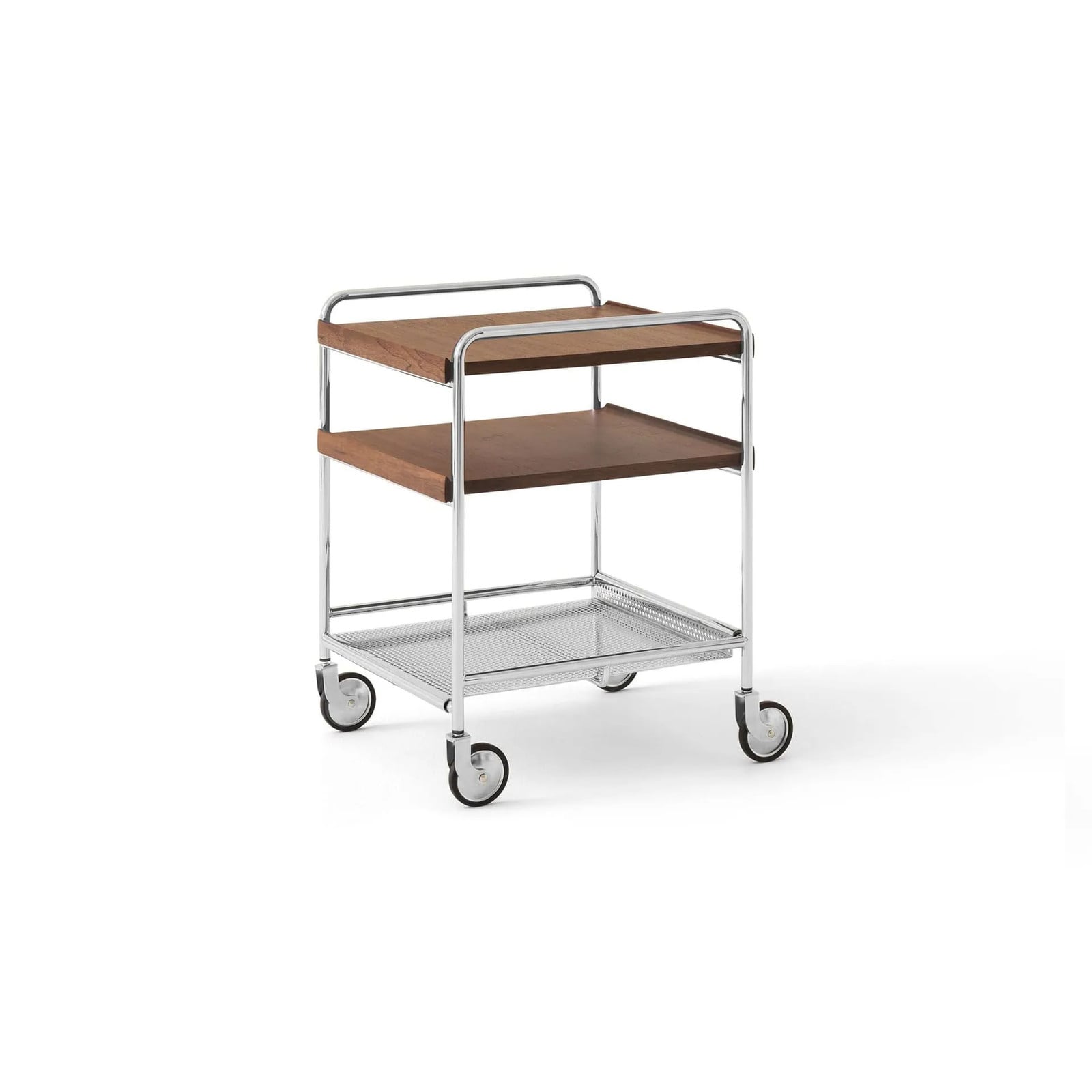 &Tradition Alima NDS2 serveerwagen Gelakt noten-chroom