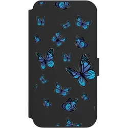 Nivocase Klapphülle für Samsung Galaxy S23+ Handyhülle aus Kunst Leder NIVOflip schwarz Muster (Samsung Galaxy S23+), Smartphone Hülle, Schwarz