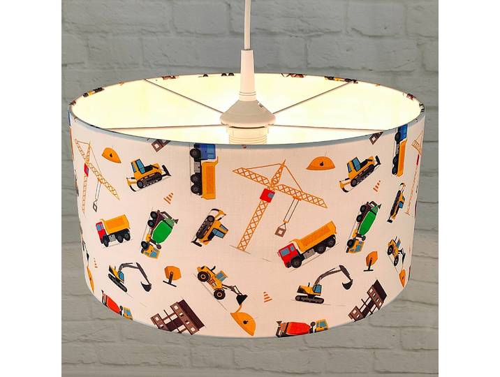 Pendelleuchte Baustelle Multicolor Mischgewebe 35 x 18 x 35cm