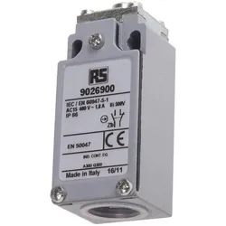 RS PRO, Systemstromversorgung, LS M20 plain metal plunger 1NO+1NC