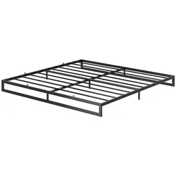 VitaliSpa, Bett, Bettgestell Lenora, Schwarz, 180x200 (200 x 180 cm)