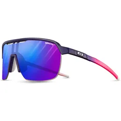 Julbo, Unisex, Sportbrille, Frequency Reactiv S1-3 High Contrast (VLT 13-72%) (Pink, Purple, Rosa, Blau, Cherry, Purple), Rosa, Violett