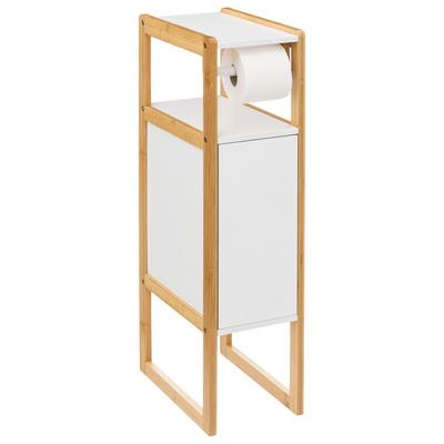 FIVE Papierhalter mit Reserve für Toilettenpapier für Tür Weiß Natureo