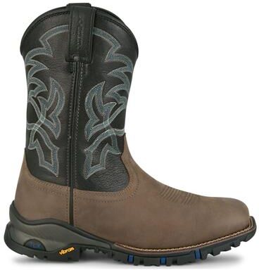 Tony Lama "Justin Boots TLX 11"" Wide Square Soft Toe - Mens 9 Grey Boot D"