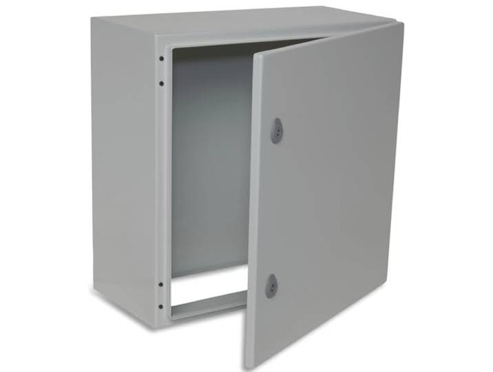 BOXEXPERT Verteilerkasten außen IP66 Stahlblech 500x500x250mm Serie Treva wasserdicht Schaltschrank Stromkasten Schaltkasten Wandschrank Industriegehäuse grau