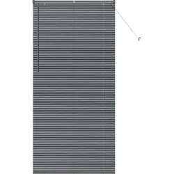 vidaXL Venezianische Jalousien Dunkelgrau 220 x 105 cm Aluminium