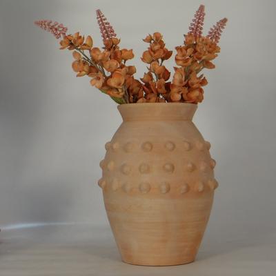 BIDK Home "Terracotta Beaded Table Pot Vase-10.7"" High"