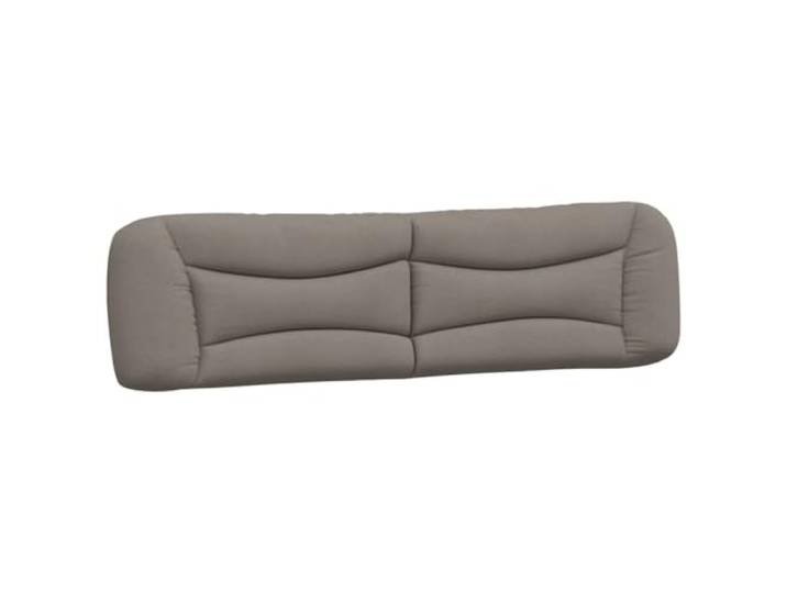 vidaXL Coussin de tête de lit Hvar Taupe 200 cm Tissu