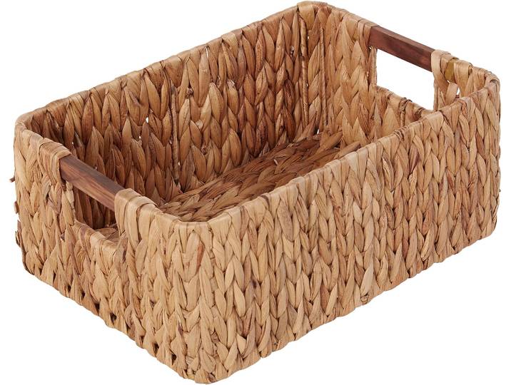 Organizer HOME AFFAIRE Flechtkorb , beige (natur), Geflecht Wasserhyazinthe, Aufbewahrungsboxen, Organizer, Aufbewahrungskorb, (B/T/H): 39/27/16 cm