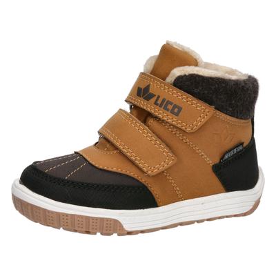 Lauflernschuh LICO "Lauflernschuh Pavel V", Kinder, Gr. 24, wärmend, braun, Synthetik, Schuhe Lauflernschuh