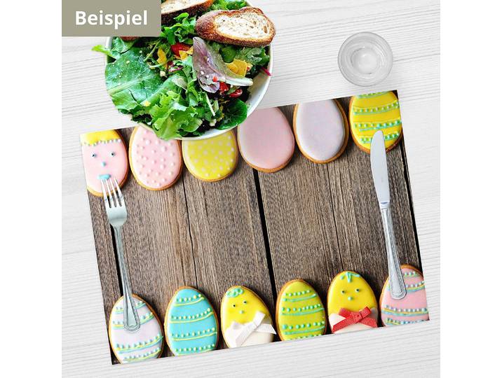 Tischset Buntes Ostergebäck I 12er-Set 44 x 32cm Multicolor