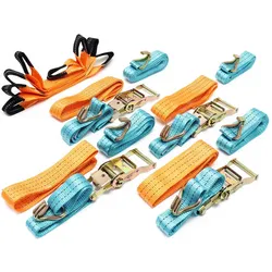 Wiltec, Spanngurt + Ladungssicherung, Auto Spanngurt 4er Set 3,5m x 50 mm 3000 daN Zurrgurte Autotransport Reifengurte