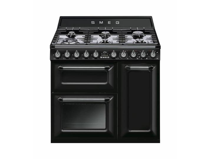 SMEG TR93BL Victoria Gasherd Schwarz