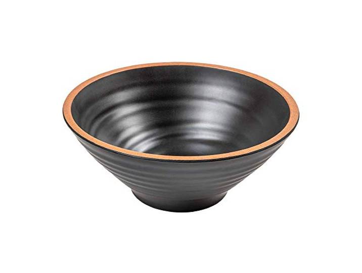 12 Stück - Schüsseln, 850 ml, Ø 18,4 x 7,5 cm, Schwarz, Melamin