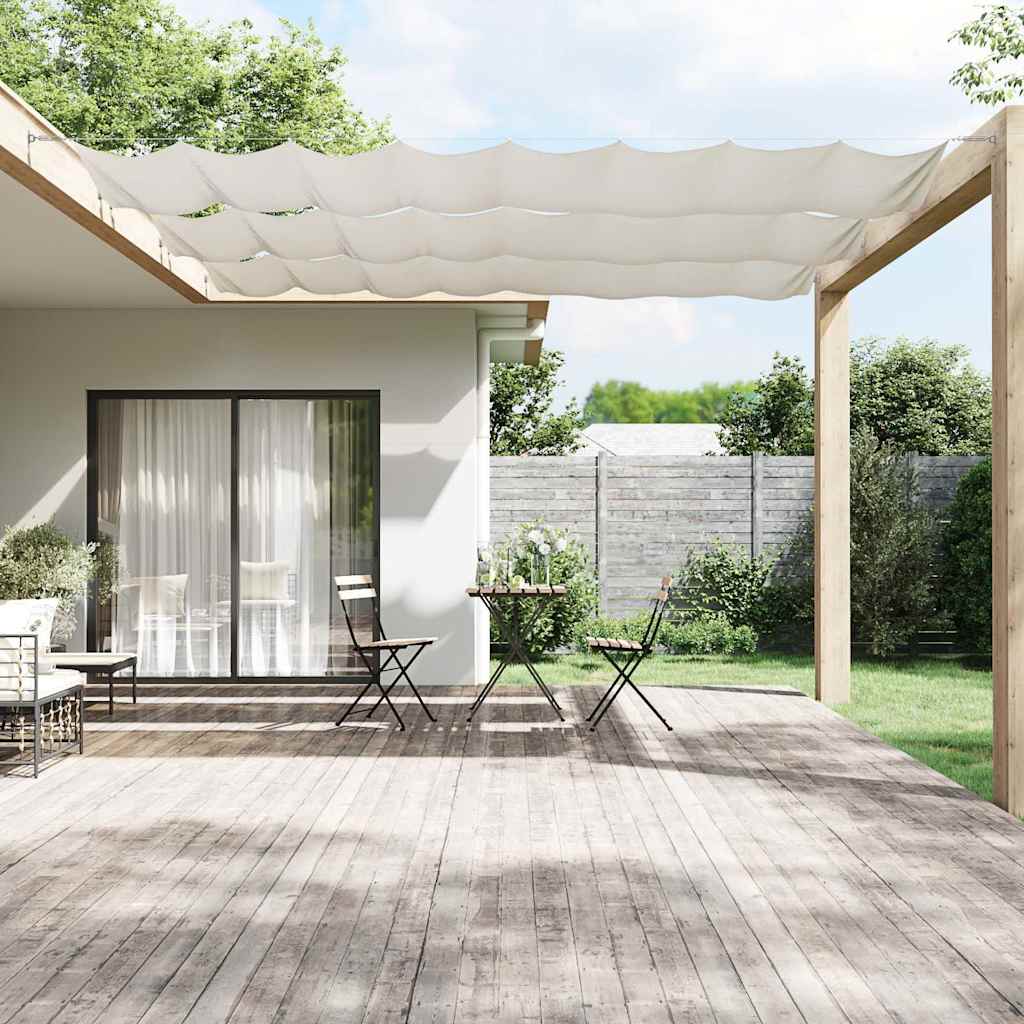 vidaXL Toldo vertical blanco 140x600 cm tela oxford Blanco