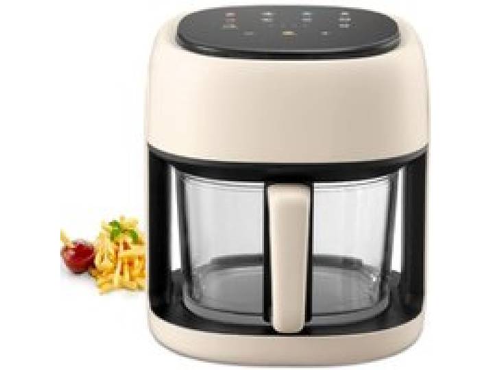 Friteuse sans - Lazozo - huile 6 l friteuse à air avec 10 programmes visible température réglable panier anti-adhésif sans bpa