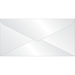 Sigel Briefumschläge DU 130, transparent, DIN lang, ohne Fenster, nassklebend, 100g/m², 25 Stück