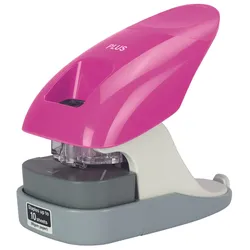 PLUS JAPAN Klammerloses Heftgerät pink