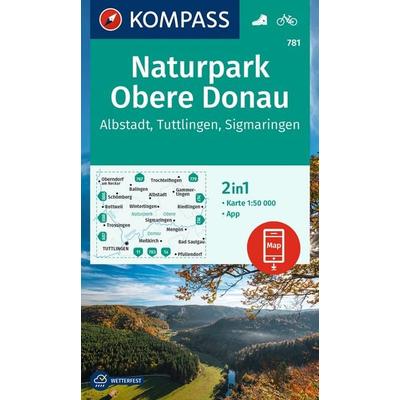 KOMPASS Wanderkarte 781 Naturpark Obere Donau - Albstadt - Tuttlingen - Sigmaringen 1:50.000, Sonstige von , KOMPASS Freytag & Berndt,