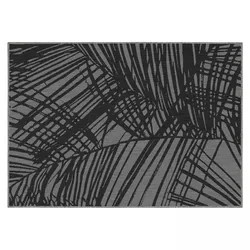 Oviala Business Polypropylen-Teppich für den Außenbereich 120 x 170 cm schwarz