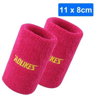 Inspired Finds AOLIKES Moisture Wicking Sports Wrist Sweatbands For Men And Women pink Small (s)