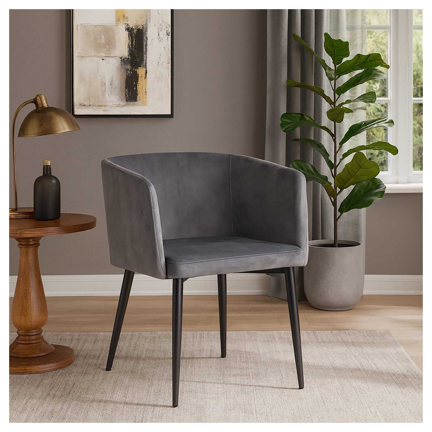 HTI-Living Esszimmerstuhl Destin Velvet Grau