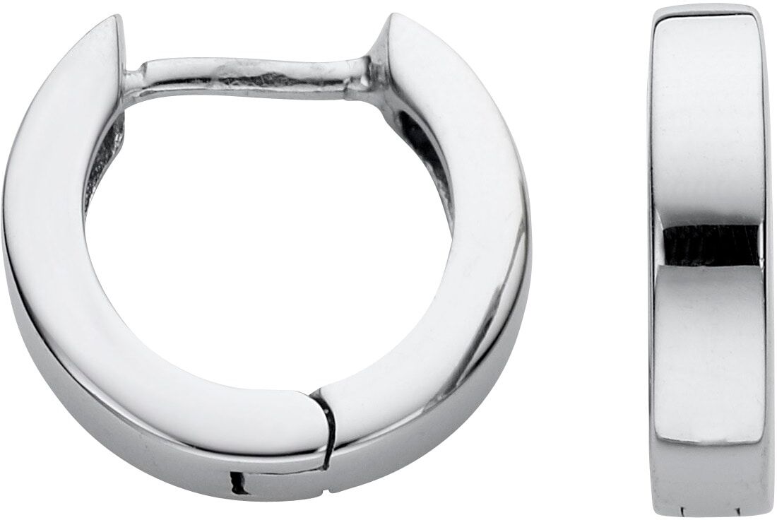 Paar Creolen FIRETTI "Schmuck Geschenk Edelstahl Ohrschmuck Ohrringe" Gr. 13, silber (edelstahlfarben), Ohrringe, Damen, 13, Edelstahl, Paar Creolen