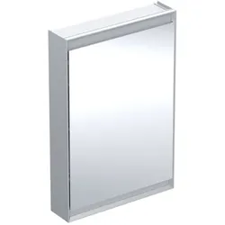 Geberit One Spiegelschrank 505810001 60x90x15cm, mit ComfortLight, 1 Tür, Anschlag links, Aluminium eloxiert