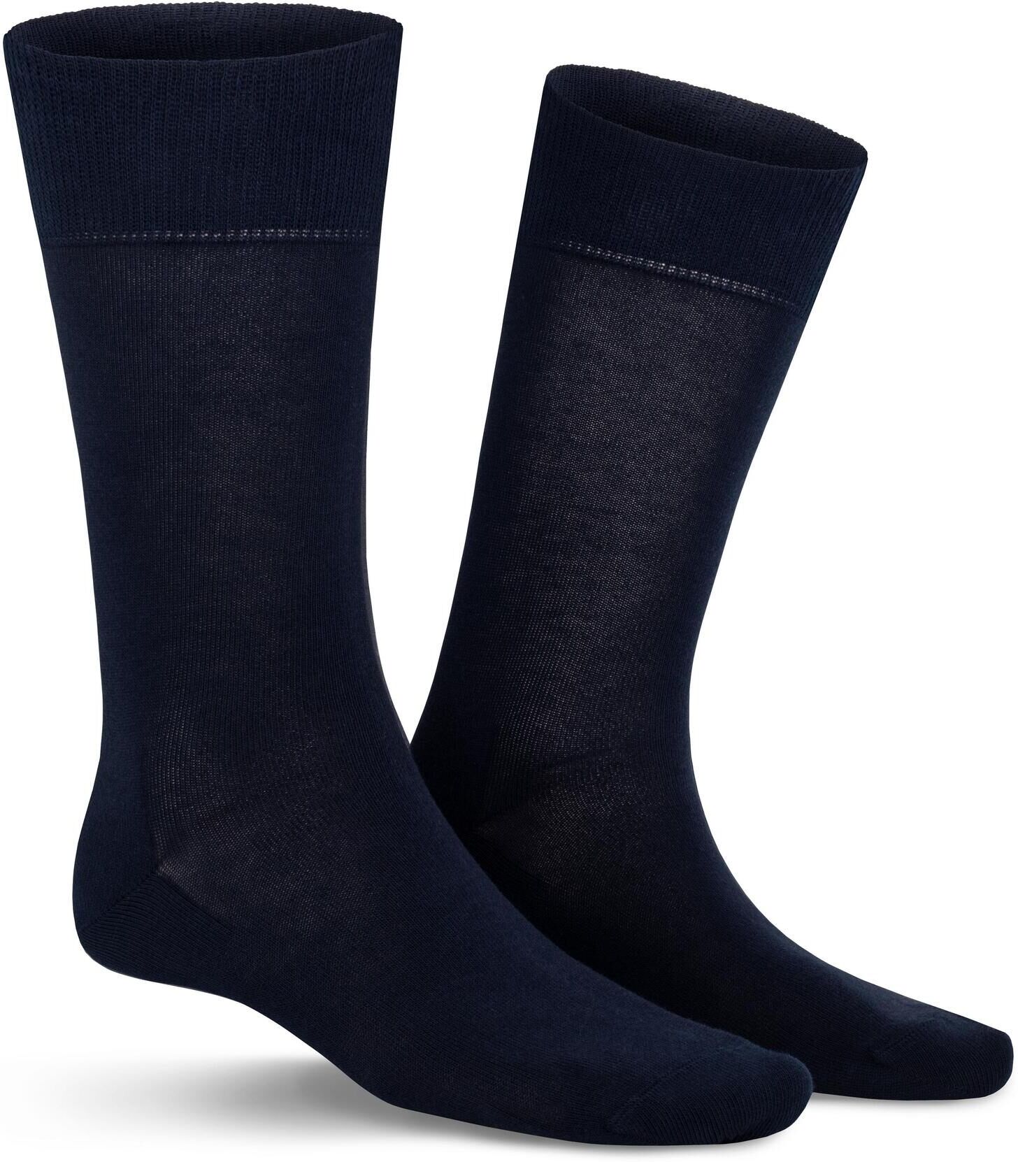 Socken KUNERT "RICHARD", Herren, Gr. 39-42, Sockengröße, blau (navy), Baumwollmischung, normal, Socken Socken, druckfreier Komfortbund, weich, sportlicher Look