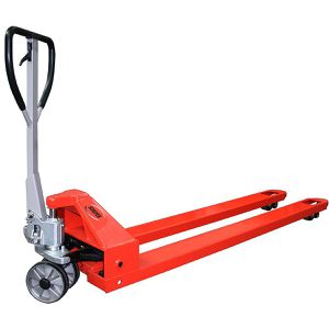 Schefer Hubwagen Premium, Tragkraft 3000kg, Schwerlast Gabelhubwagen, Rollen PU / PU, Gabellänge 2000mm