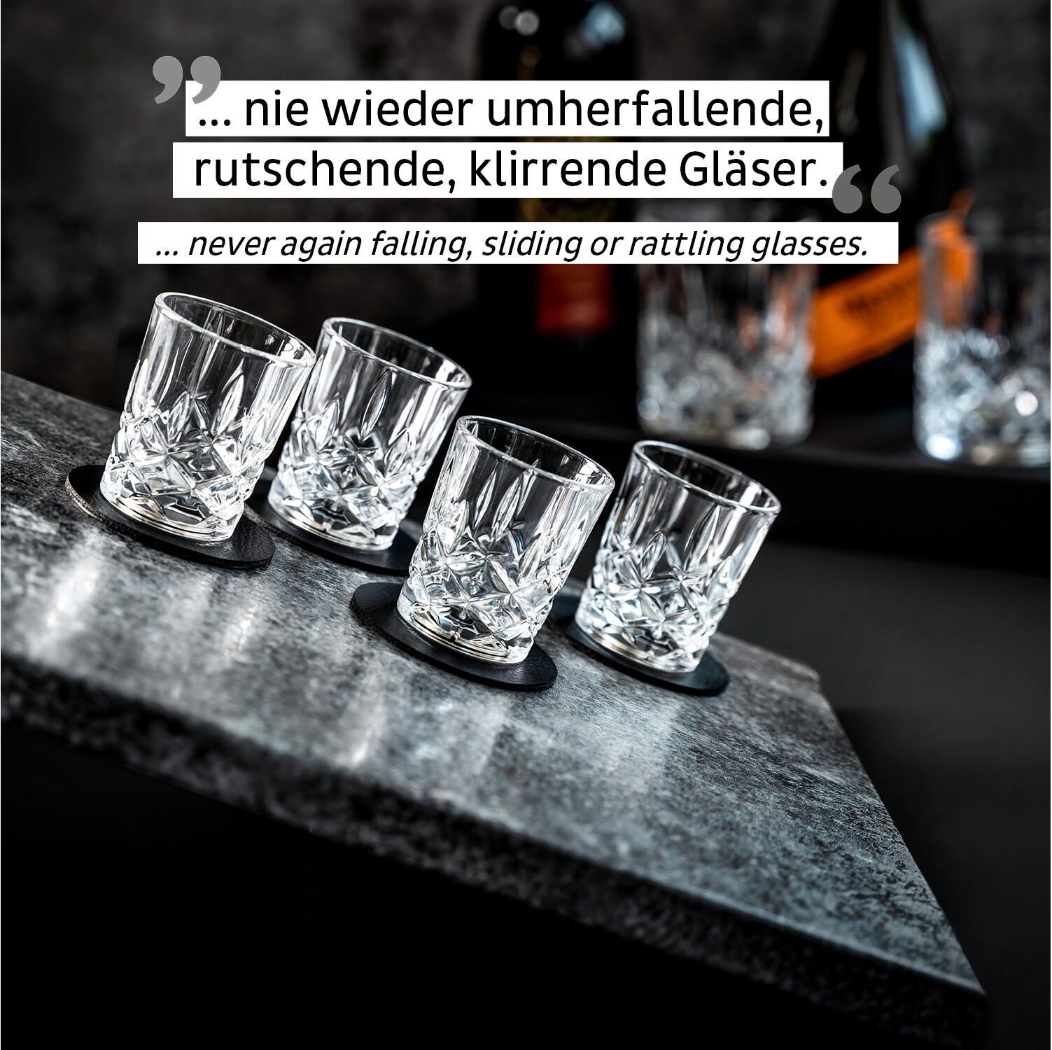 Glas "Magnet-Kristallgläser Shot", transparent, SILWY MAGNETIC SYSTEM, Trinkgefässe, Glas, Glas transparent Einheitsgröße