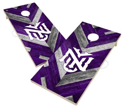 Skip's Garage New York University Violets Cornhole Board Set