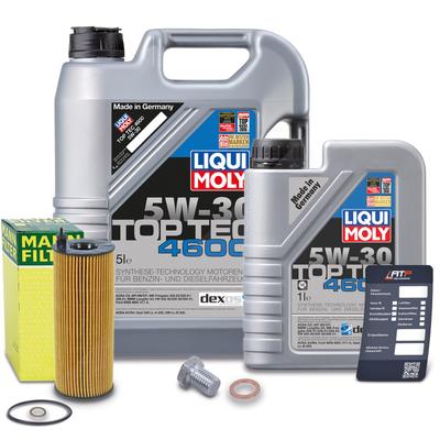 Mann-filter Ölwechselset + 6l 5W-30 Motoröl [Hersteller-Nr. 40511286] für BMW