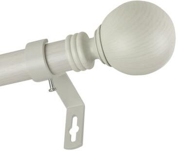 InStyleDesign Pellet 1 inch Faux Wood Curtain Rod