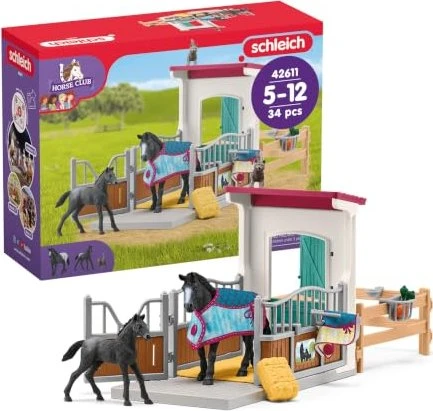 Schleich Pferdebox mit Stute und Fohlen 42611