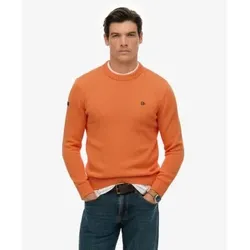 Superdry für Herren. M6110717A Orangefarbener Preppy-Pullover aus Baumwolle (M), Lässig