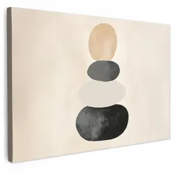 LEINWANDBILD Japandi - Wabi sabi - Beige Groß 140x90 cm